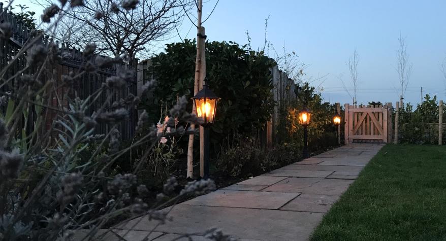 Garden lighting installation by Day Electrical, Bestwood